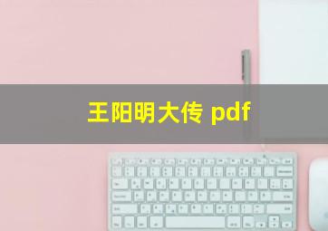 王阳明大传 pdf